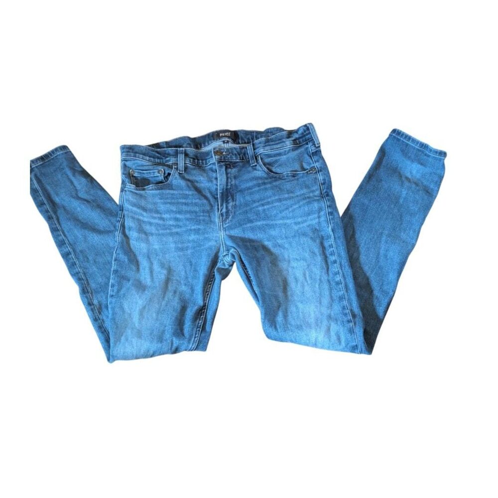 Paige Anthropologie Denim Croft Jeans 36 Mid Rise Medium Wash Stretch Pants